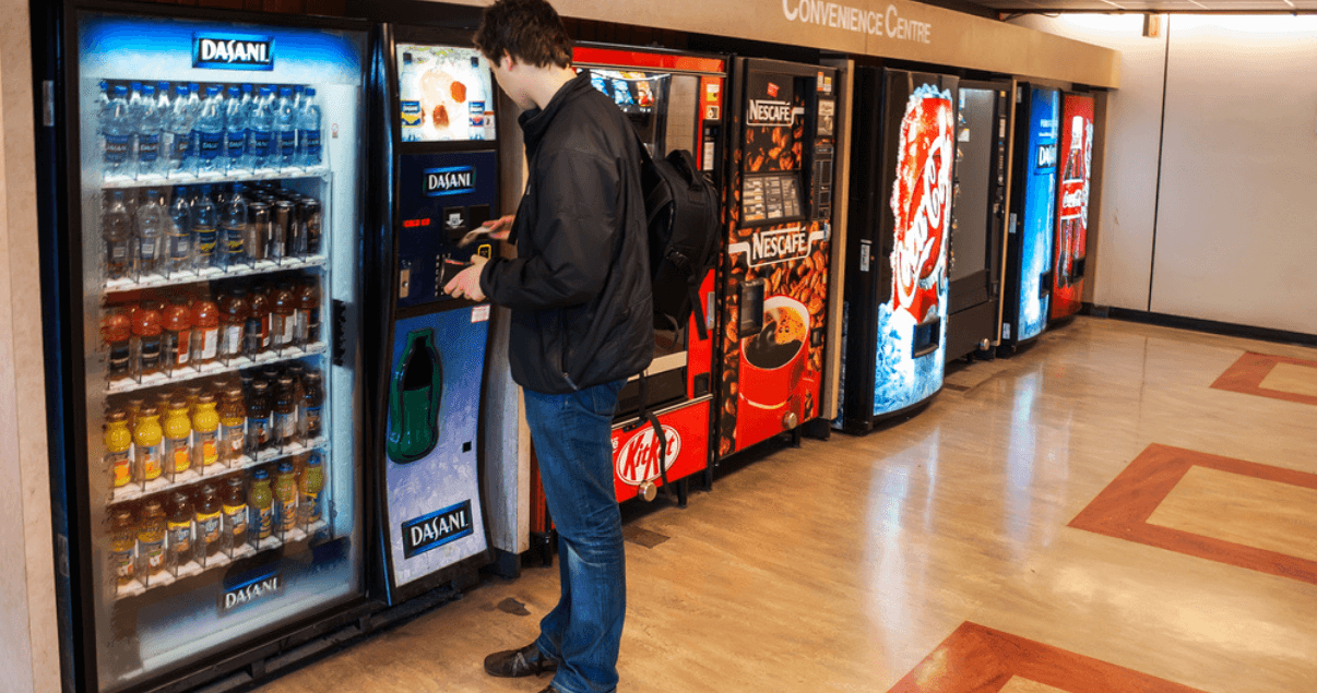 Las vending machines son formatos de autoservicio a través de máquinas expendedoras.